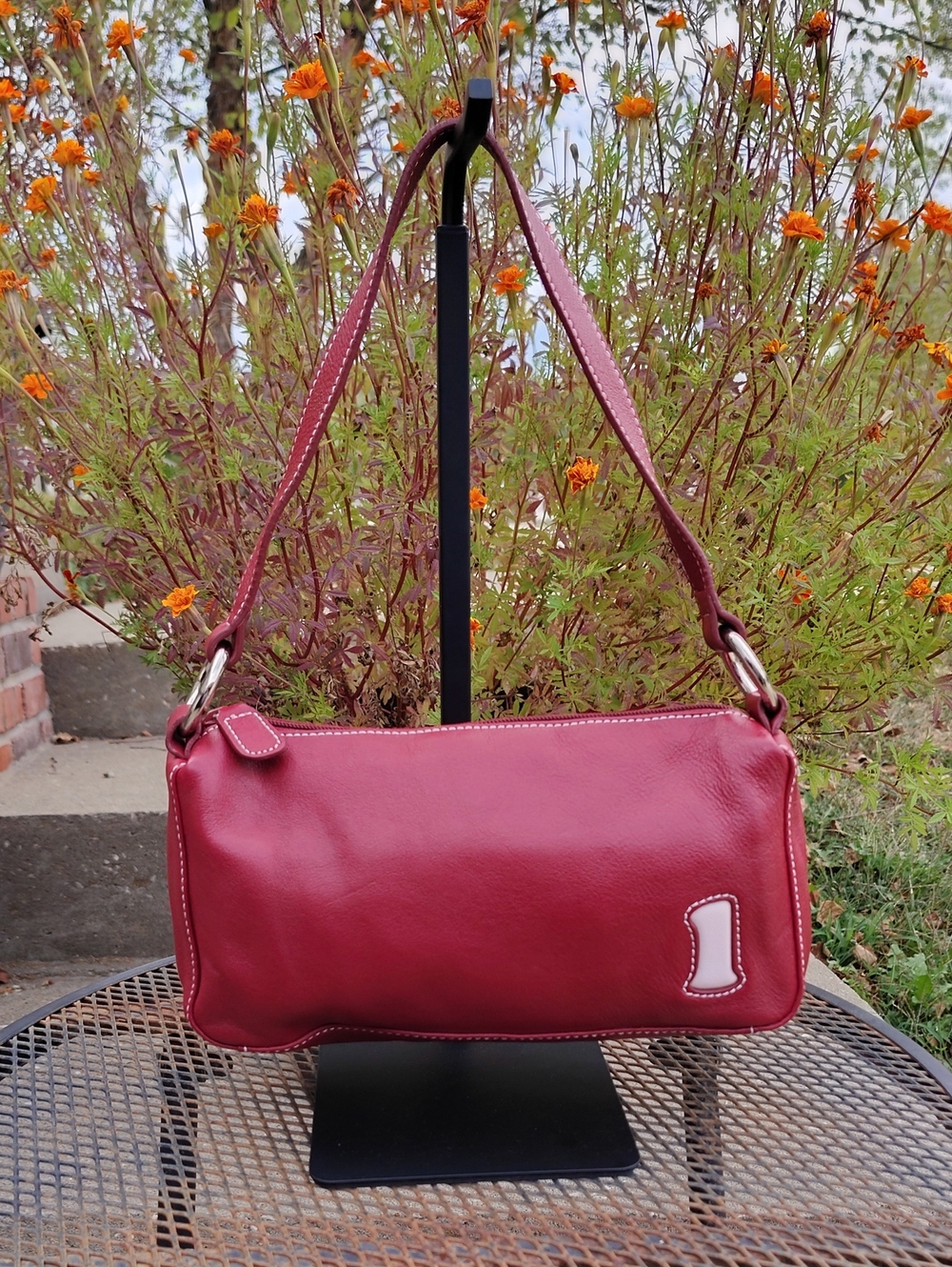 Vintage Wilsons Leather Maxima Mini Baguette Shoulder Bag Y2K Coquette Bohemian